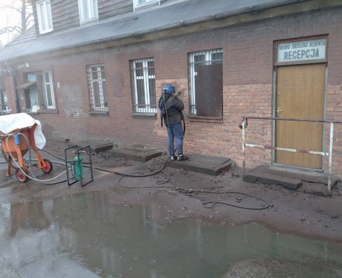 Piaskowanie elewacji ceglanej Bytom