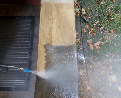 Czyszczenie piaskowca, płyt Ustroń