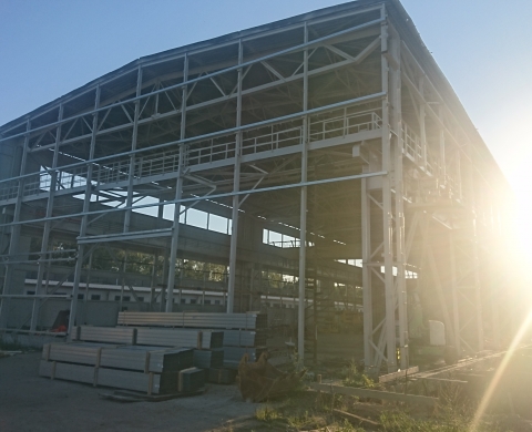 Piaskowanie malowanie konstrukcji, hal Śląskie