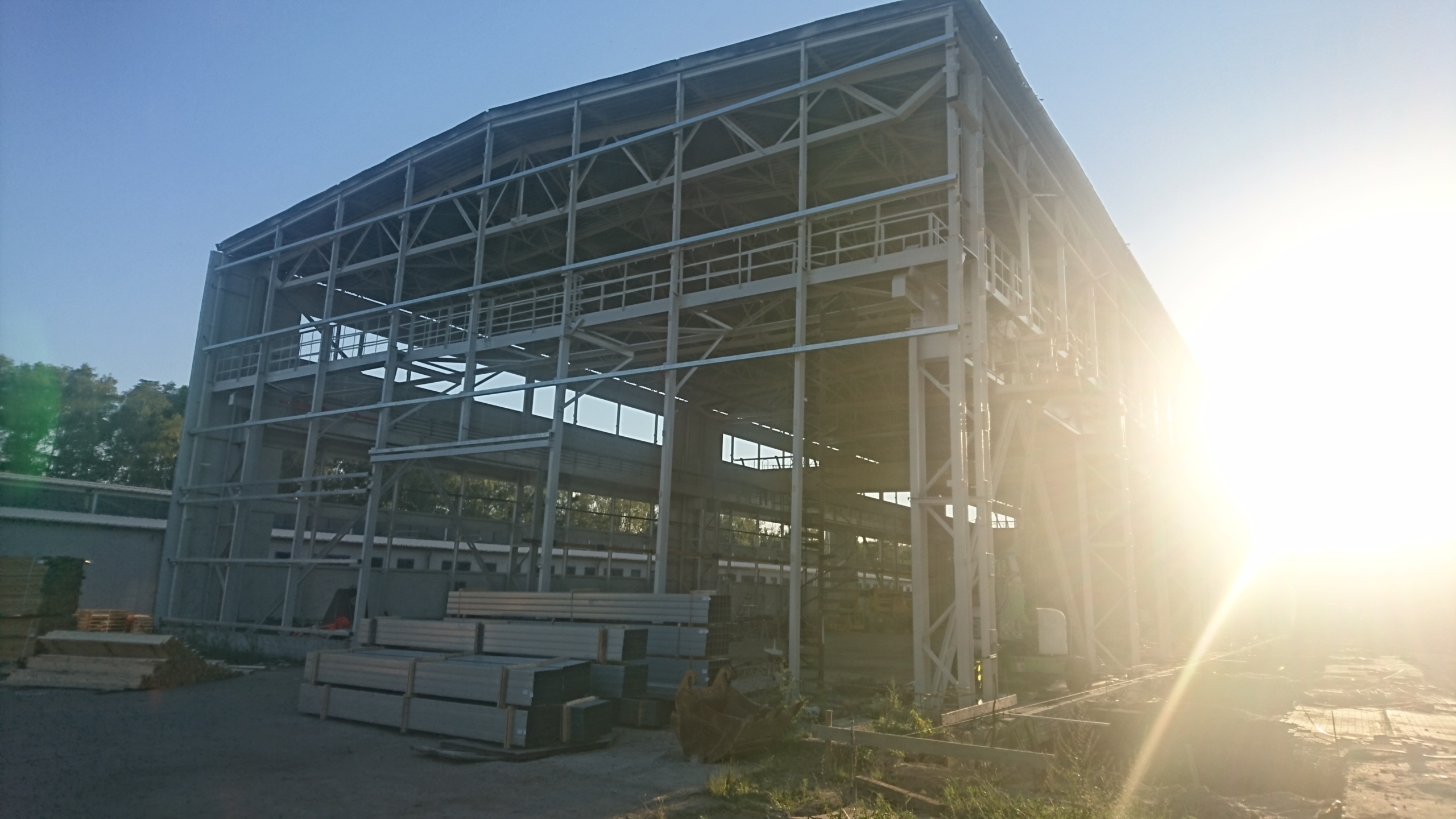 Piaskowanie malowanie konstrukcji, hal Śląskie